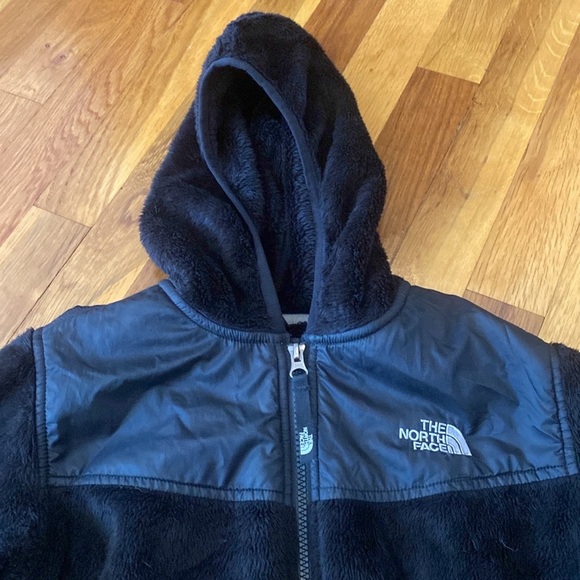 The North Face Girls Black Fleece Jacket Size L - Picture 2 of 8